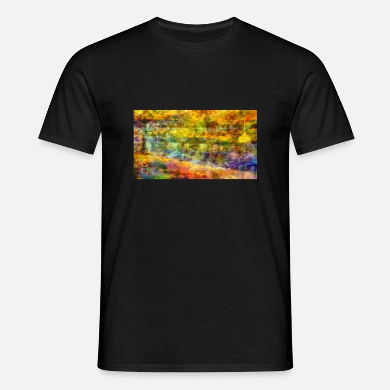 Herbst - Männer T-Shirt - Schwarz