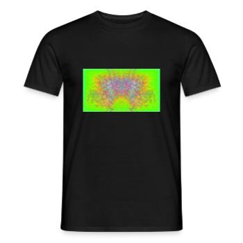 Mandelbrot-Adler - Männer T-Shirt - Schwarz - Vorne - AI Model Male 178 light (178cm)