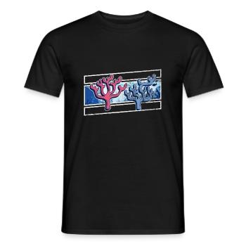 Récifs coralliens, environnement, nature, - T-shirt homme - noir - Devant - AI Model Male 178 light (178cm)