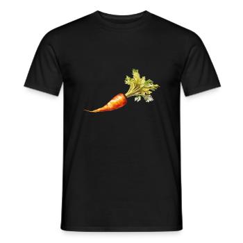 carotte - T-shirt homme - noir - Devant - AI Model Male 178 light (178cm)