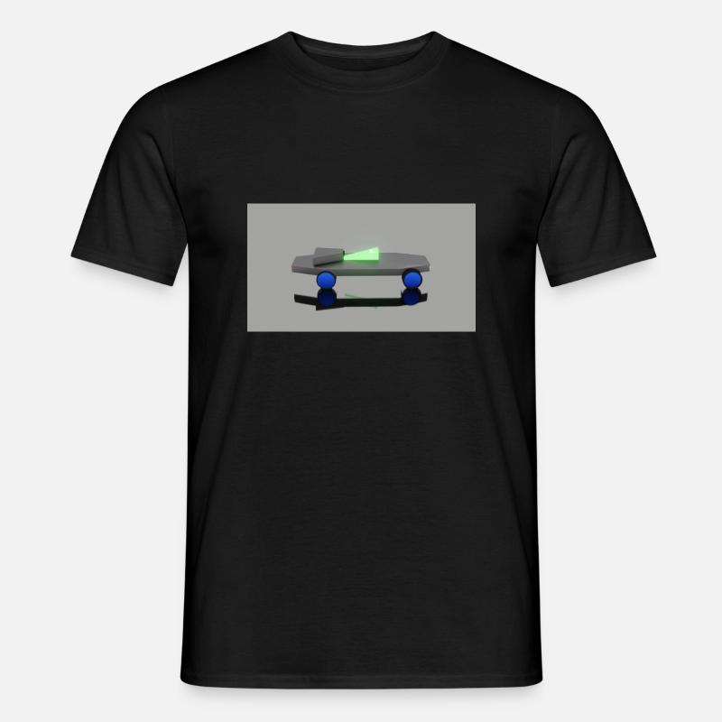 Neon Auto - Männer T-Shirt - Schwarz