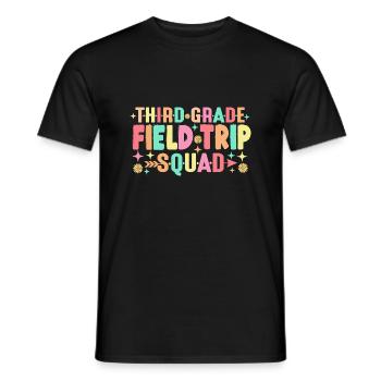 Lehrerschüler 3. dritte Klasse Exkursionstruppe - Männer T-Shirt - Schwarz - Vorne - AI Model Male 178 light (178cm)