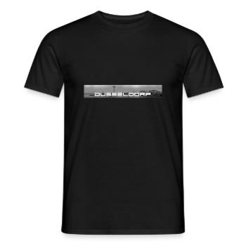Düsseldorf - Männer T-Shirt - Schwarz - Vorne - AI Model Male 178 light (178cm)