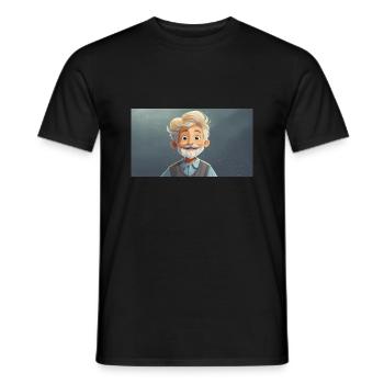 funny hooey kids grow beards - Men's T-Shirt - black - Front - AI Model Male 178 light (178cm)