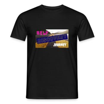 Self DiscoveryJourney - Men's T-Shirt - black - Front - AI Model Male 178 light (178cm)