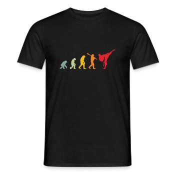 Karate Evolution Development Martial Art - Men's T-Shirt - black - Front - AI Model Male 178 light (178cm)
