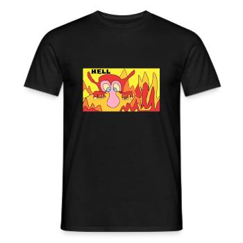 Hell2 - Männer T-Shirt - Schwarz - Vorne - AI Model Male 178 light (178cm)
