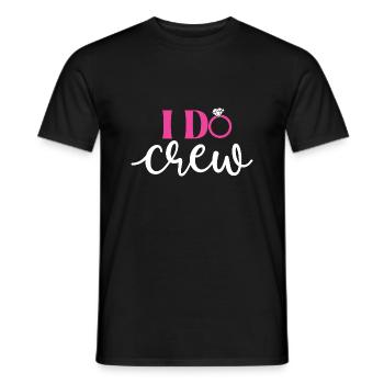 I Do Crew - Brautparty Hochzeitsspaß - Männer T-Shirt - Schwarz - Vorne - AI Model Male 178 light (178cm)