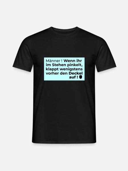 Deckel auf - Männer T-Shirt - Schwarz