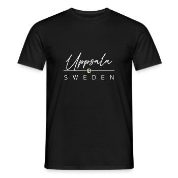 Schweden - Uppsala - Suède - Sverige - T-shirt homme - noir - Devant - AI Model Male 178 light (178cm)