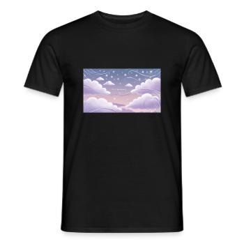 الجملة لا تتوقف عن الحلم - Men's T-Shirt - black - Front - AI Model Male 178 light (178cm)