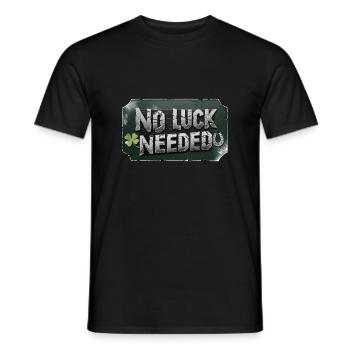 no luck needed - St.Patrick´s Day - Männer T-Shirt - Schwarz - Vorne - AI Model Male 178 light (178cm)