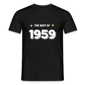Das Beste von 1959 - Männer T-Shirt - Schwarz - Vorne - AI Model Male 178 light (178cm)
