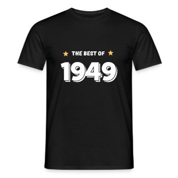 Das Beste von 1949 - Männer T-Shirt - Schwarz - Vorne - AI Model Male 178 light (178cm)