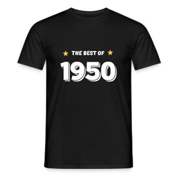 Best of 1950 - Men's T-Shirt - black - Front - AI Model Male 178 light (178cm)