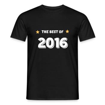 Best of 2016 - Men's T-Shirt - black - Front - AI Model Male 178 light (178cm)