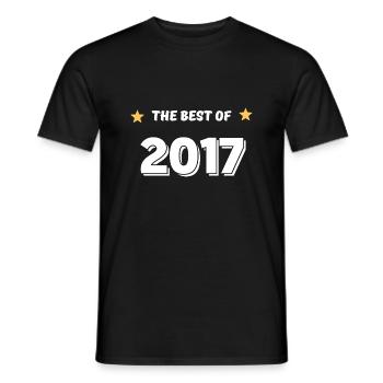 Das Beste aus 2017 - Männer T-Shirt - Schwarz - Vorne - AI Model Male 178 light (178cm)