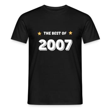 Das Beste aus 2007 - Männer T-Shirt - Schwarz - Vorne - AI Model Male 178 light (178cm)