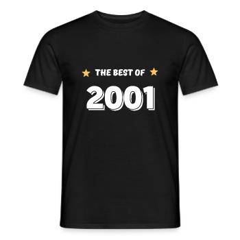 Das Beste des Jahres 2001 - Männer T-Shirt - Schwarz - Vorne - AI Model Male 178 light (178cm)