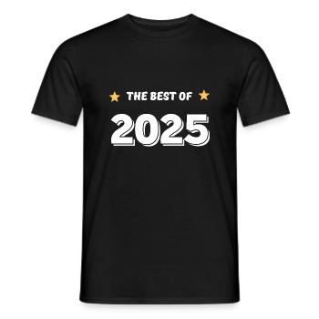Das Beste aus 2025 - Männer T-Shirt - Schwarz - Vorne - AI Model Male 178 light (178cm)