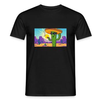 Ich kann den Sommer nicht erwarten - Männer T-Shirt - Schwarz - Vorne - AI Model Male 178 light (178cm)
