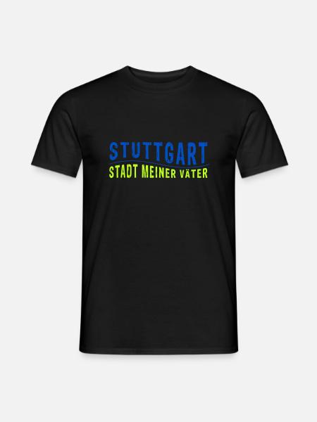 Stuttgart STADT MEINER VÄTER (Vektorgrafik) - Männer T-Shirt - Schwarz