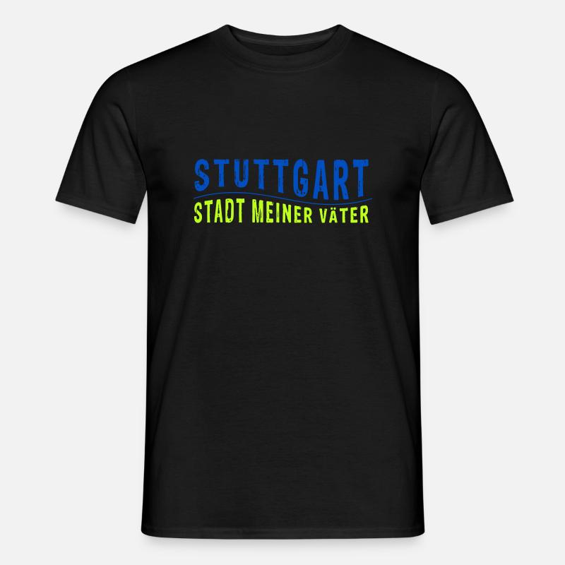 Stuttgart STADT MEINER VÄTER (Vektorgrafik) - Männer T-Shirt - Schwarz