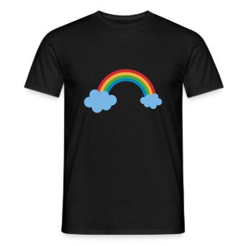 Rainbow - Men's T-Shirt - black - Front - AI Model Male 178 light (178cm)