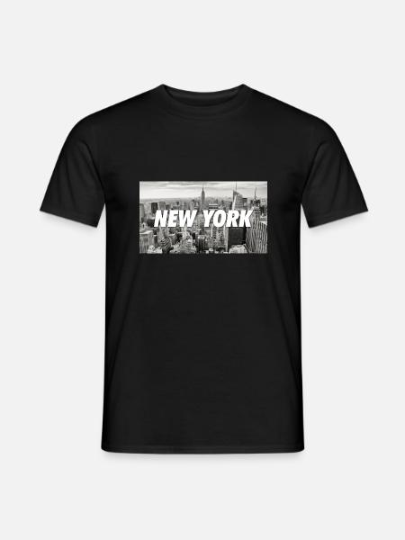 New York Manhattan - Männer T-Shirt - Schwarz