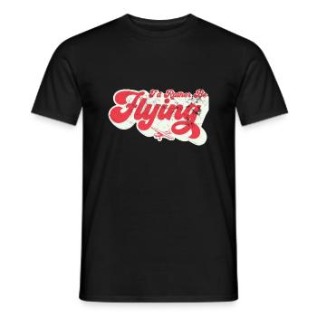Je préférerais en pilotant l’aviation - T-shirt homme - noir - Devant - AI Model Male 178 light (178cm)