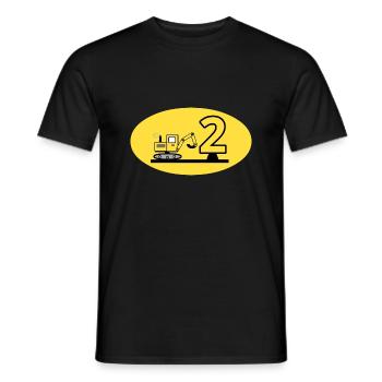 Excavatrice - T-shirt homme - noir - Devant - AI Model Male 178 light (178cm)