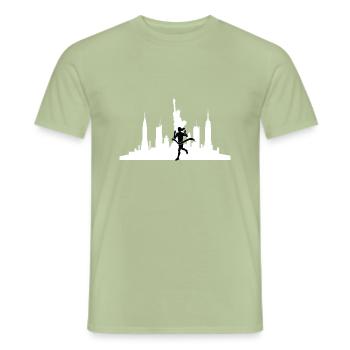 Skyline Marathon Winner - Männer T-Shirt - Sage - Vorne - AI Model Male 178 light (178cm)