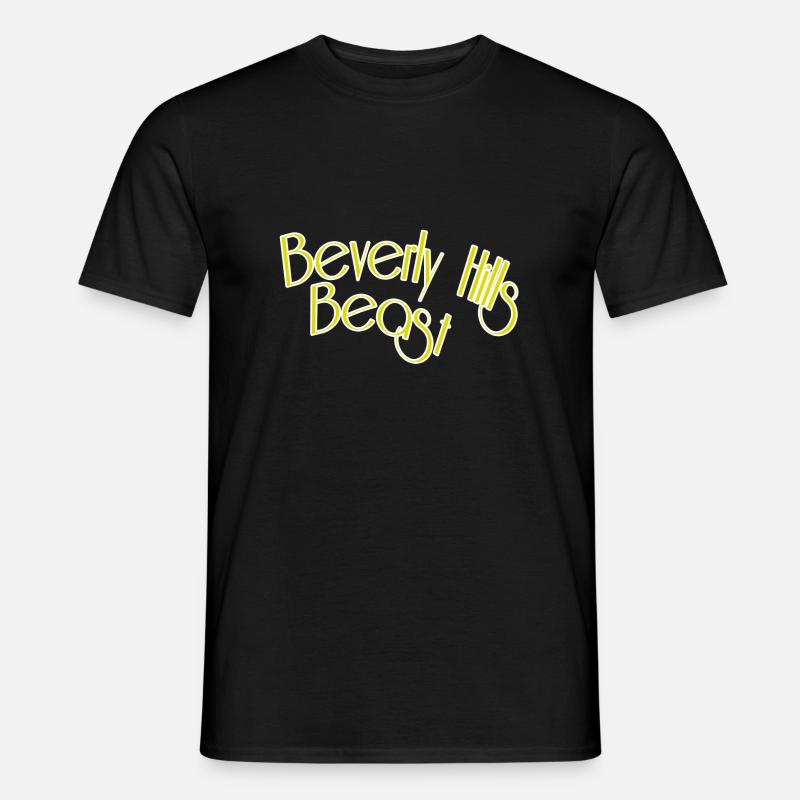 Beverly hills beast - Männer T-Shirt - Schwarz