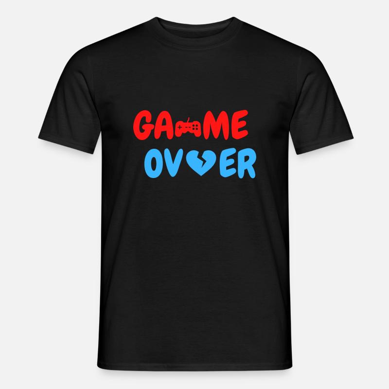 Game Over - Männer T-Shirt - Schwarz