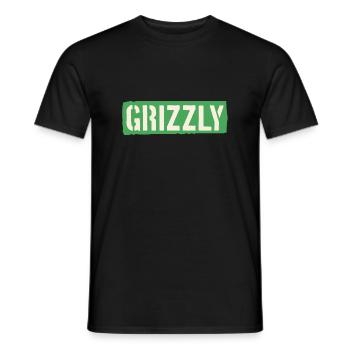 Grizzly Bär Slogan - Männer T-Shirt - Schwarz - Vorne - AI Model Male 178 light (178cm)