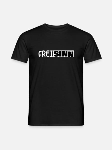 Freisinn Freiheit - Männer T-Shirt - Schwarz