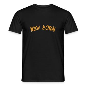 New York - NY - NYC - Manhattan - Brooklyn - USA - Männer T-Shirt - Schwarz - Vorne - AI Model Male 178 light (178cm)