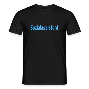 Sozialassistent Pflegeberuf Erzieher Pflege Sozial - Männer T-Shirt - Schwarz - Vorne - AI Model Male 178 light (178cm)