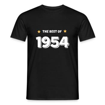 Best of 1954 - T-shirt homme - noir - Devant - AI Model Male 178 light (178cm)