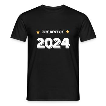Das Beste aus 2024 - Männer T-Shirt - Schwarz - Vorne - AI Model Male 178 light (178cm)