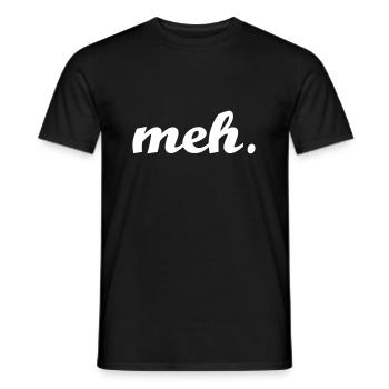 Meh T-shirt idée de cadeau de Noël d'amour drôle - T-shirt homme - noir - Devant - AI Model Male 178 light (178cm)
