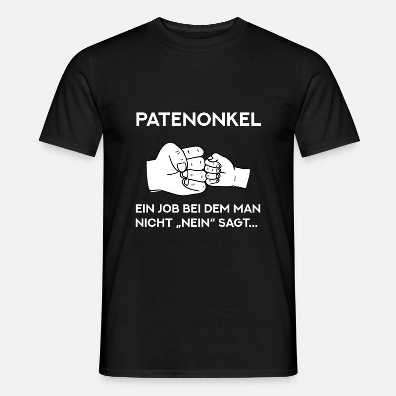 Patenonkel Job Taufpate - Männer T-Shirt - Schwarz