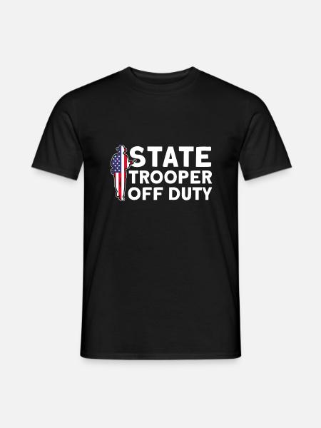 Außerdienstlich Polizeibeamter Polizeidienst - Männer T-Shirt - Schwarz