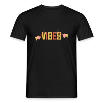 Vibes - Vibraphone Musician Vintage Jazz - Men's T-Shirt - black - Front - AI Model Male 178 light (178cm)