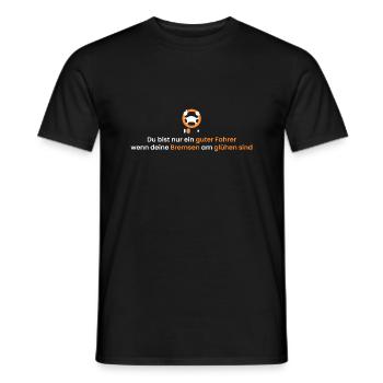 glühende Bremsen - Männer T-Shirt - Schwarz - Vorne - AI Model Male 178 light (178cm)