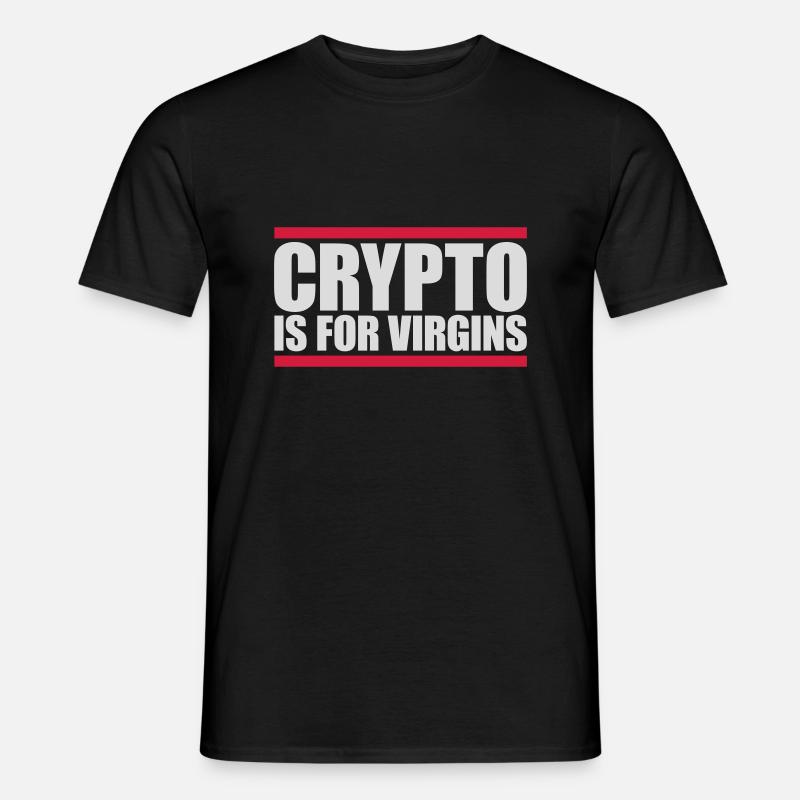 Crypto est pour les vierges - T-shirt homme - noir