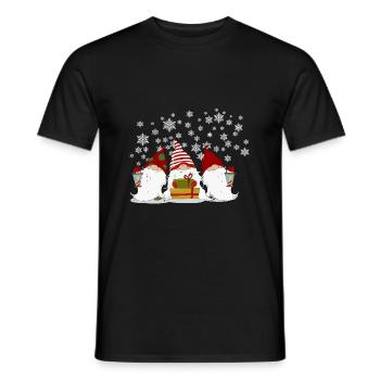 Vacances des Elfes Gnomes Noël - T-shirt homme - noir - Devant - AI Model Male 178 light (178cm)