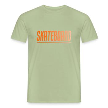 SKATEBOARD GESCHENK SPORT SKATEBOARDER SKATEBOARDER - Männer T-Shirt - Sage - Vorne - AI Model Male 178 light (178cm)