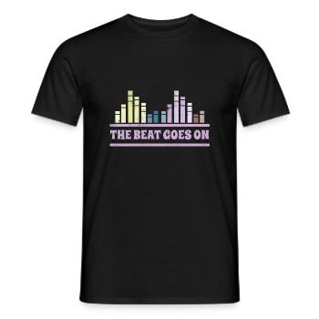 The Beat passe sur DJ Musician Equalizer - T-shirt homme - noir - Devant - AI Model Male 178 light (178cm)