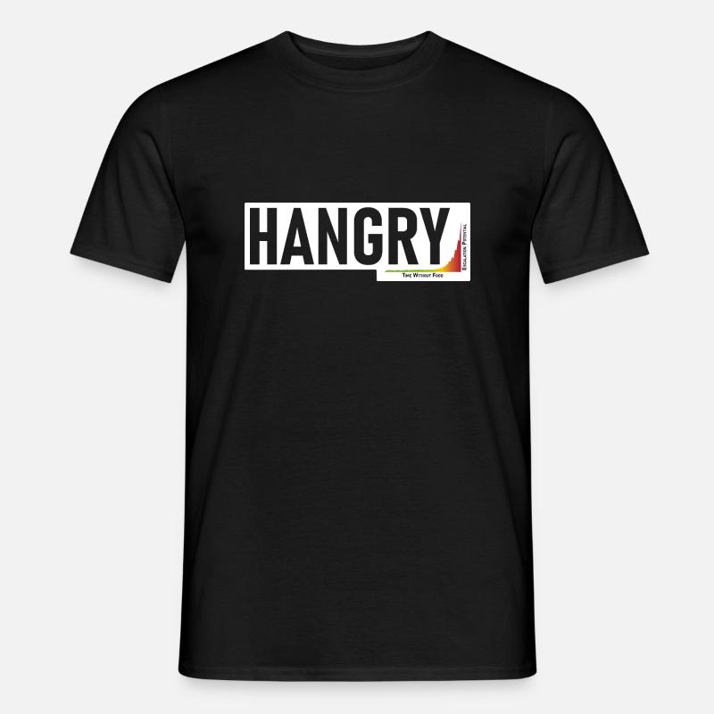 Hangry - Männer T-Shirt - Schwarz